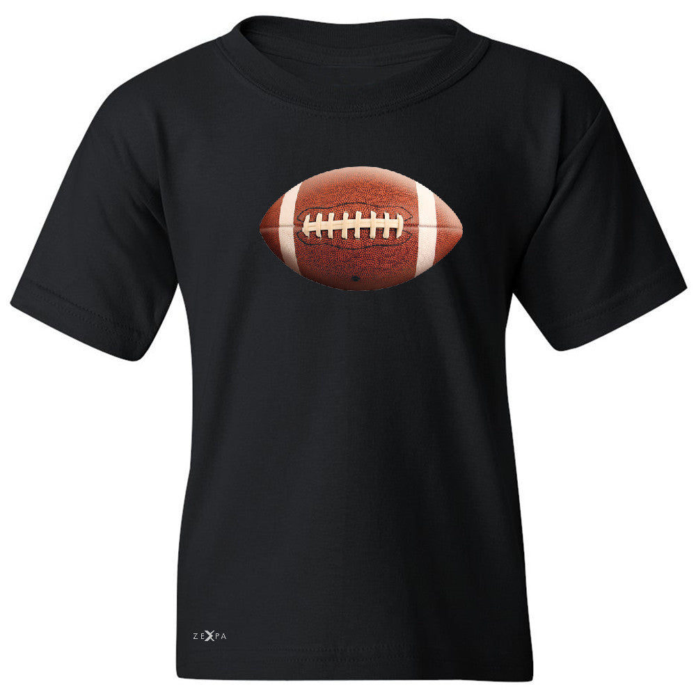 Real 3D Football Ball Youth T-shirt Football Cool Embossed Tee - Zexpa Apparel - 1