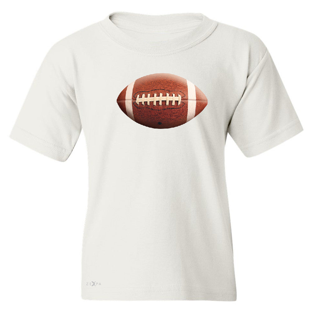 Real 3D Football Ball Youth T-shirt Football Cool Embossed Tee - Zexpa Apparel - 5