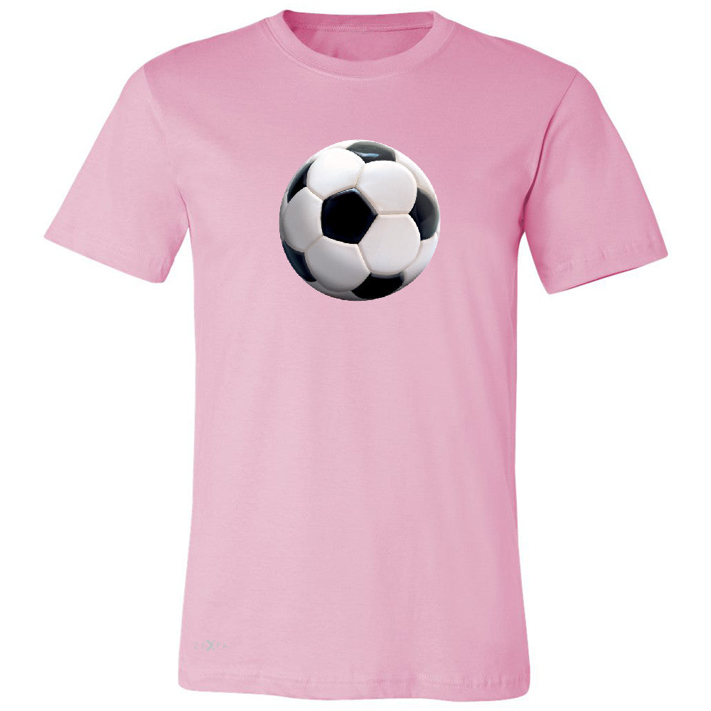 Real 3D Soccer Ball Men's T-shirt Soccer Cool Embossed Tee - Zexpa Apparel - 4
