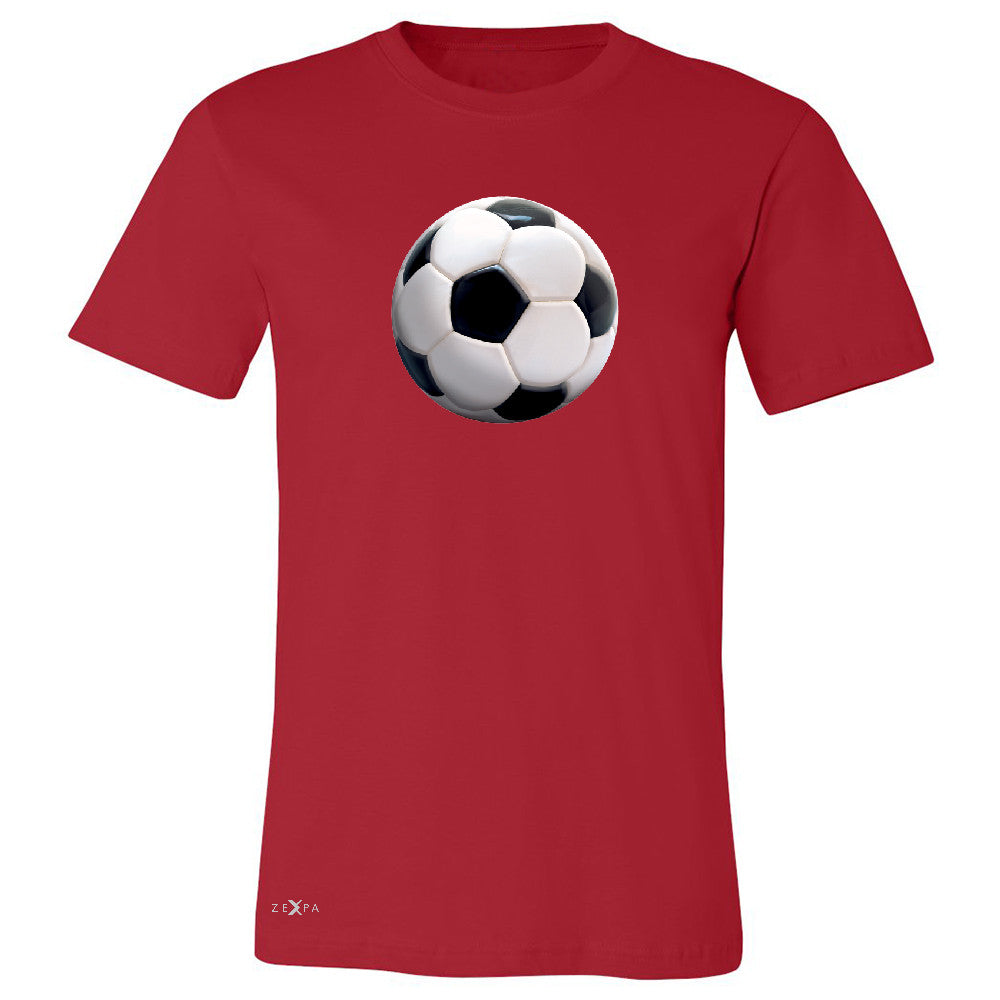 Real 3D Soccer Ball Men's T-shirt Soccer Cool Embossed Tee - Zexpa Apparel - 5
