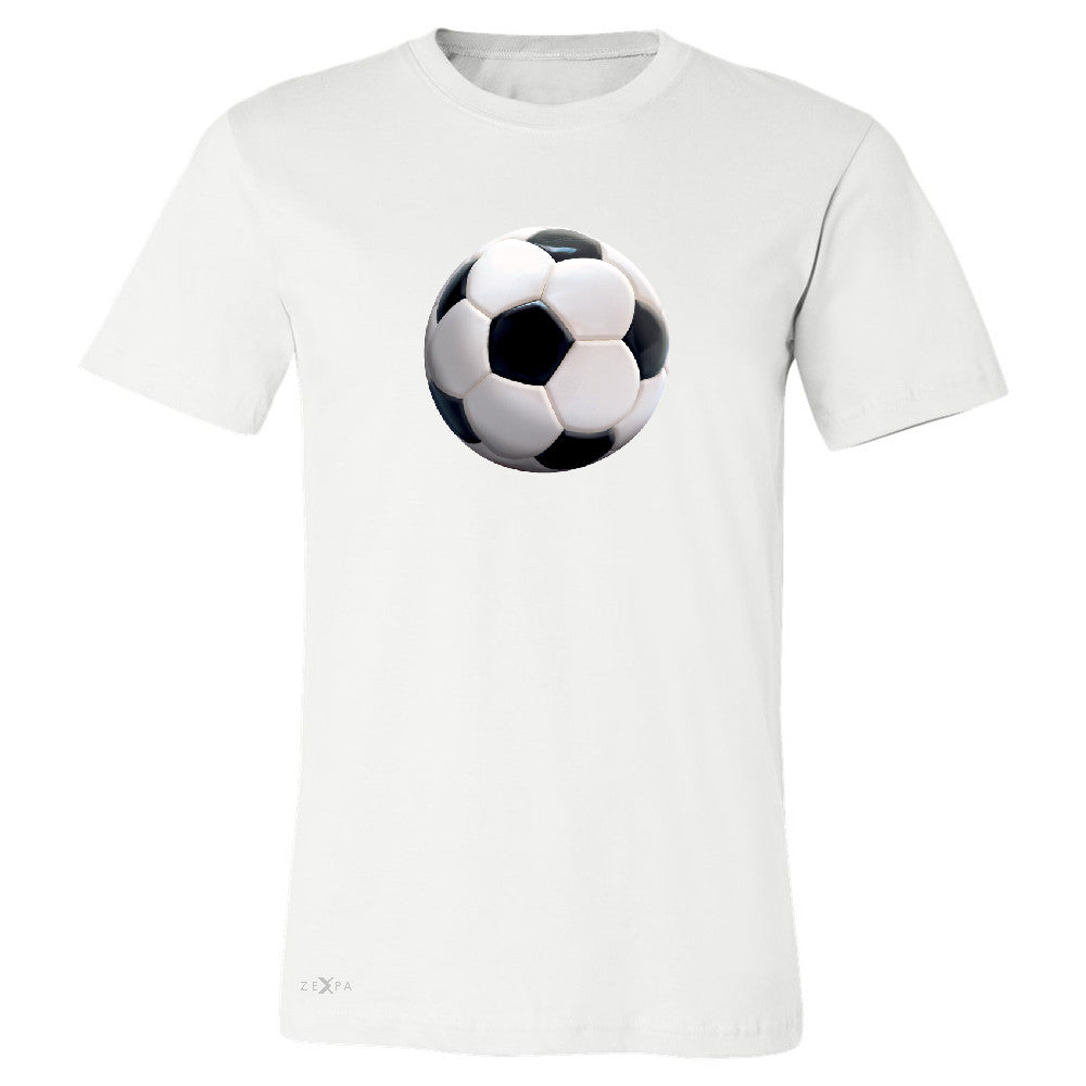Real 3D Soccer Ball Men's T-shirt Soccer Cool Embossed Tee - Zexpa Apparel - 6