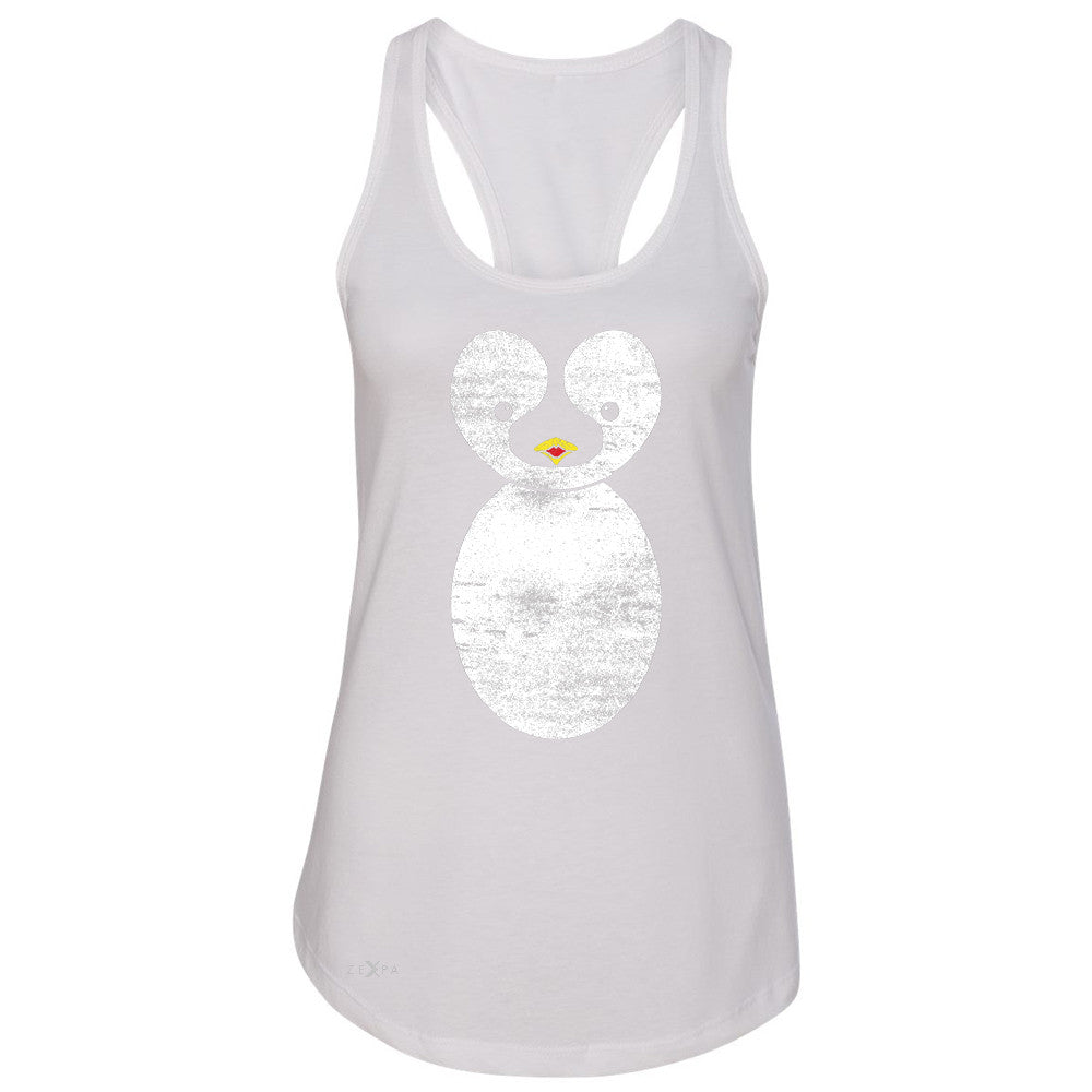 Cute Penguin  Women's Racerback Graphic Cutest Animal Sleeveless - Zexpa Apparel Halloween Christmas Shirts