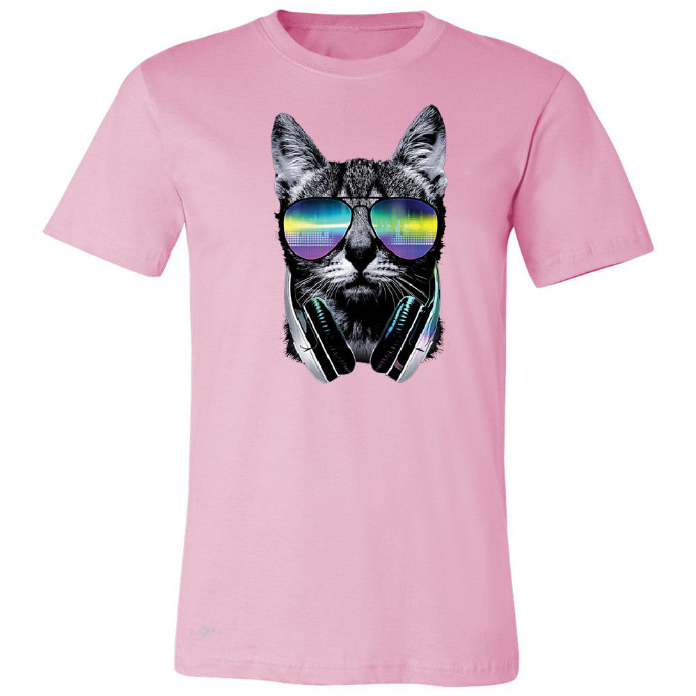 DJ Cat With Sun Glasses and Headphones Men's T-shirt Graphic Tee - Zexpa Apparel - 4