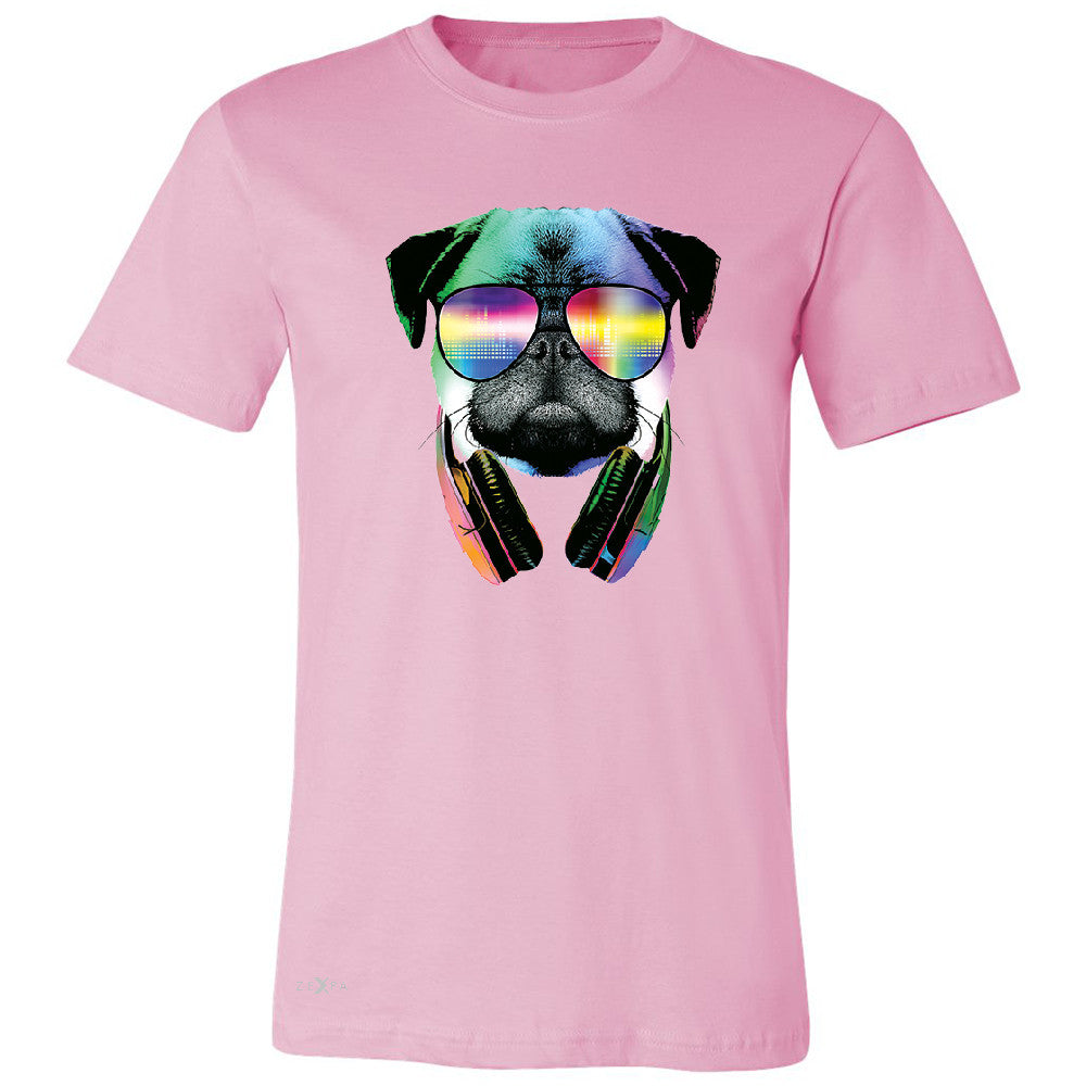 DJ Dog Pug Sun Glasses and Headphones Men's T-shirt Graphic Tee - Zexpa Apparel - 4