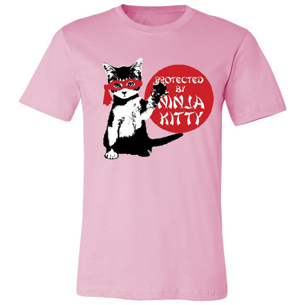 Protected By Ninja Kitty Graphic Men's T-shirt Animal Love Tee - Zexpa Apparel - 4