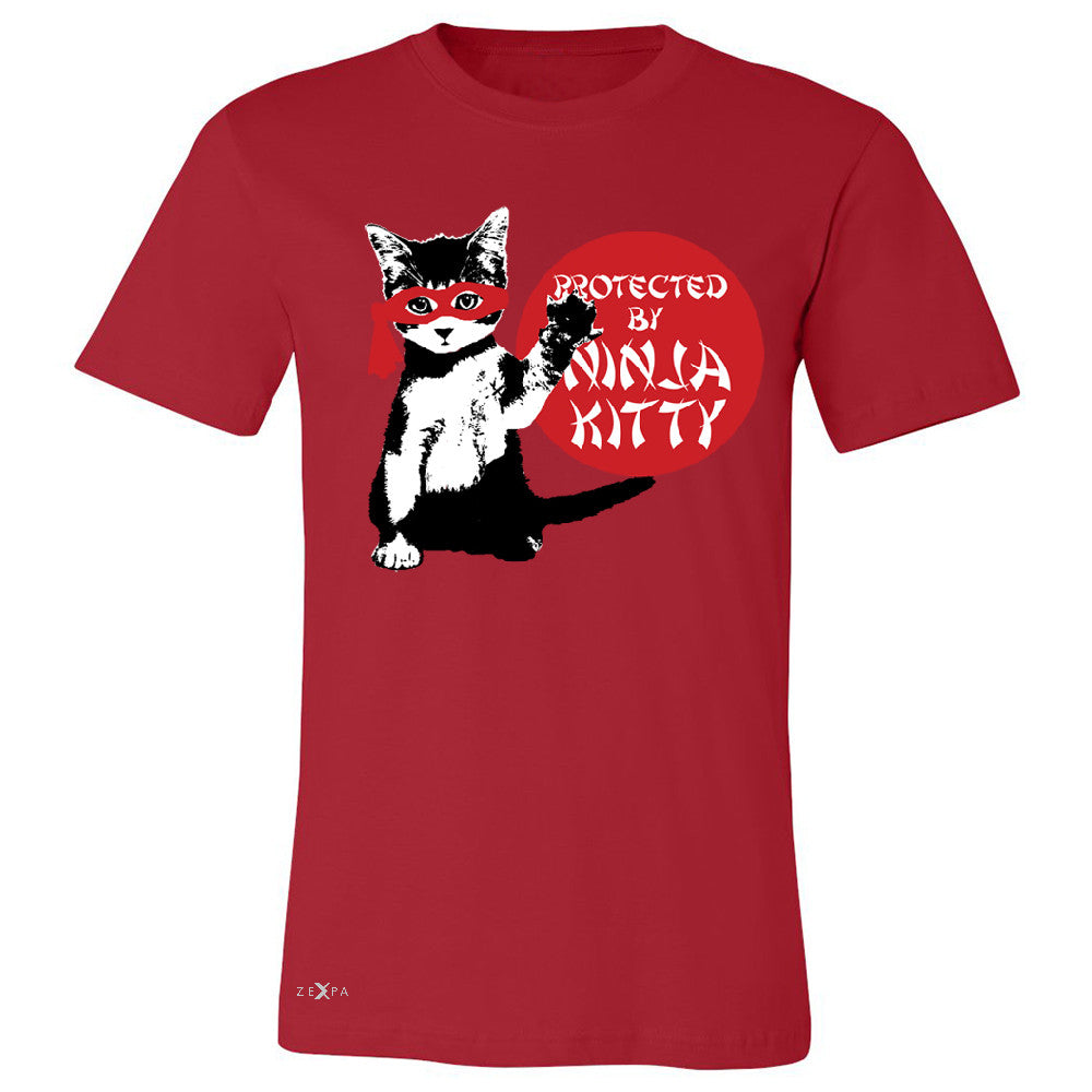 Protected By Ninja Kitty Graphic Men's T-shirt Animal Love Tee - Zexpa Apparel - 5