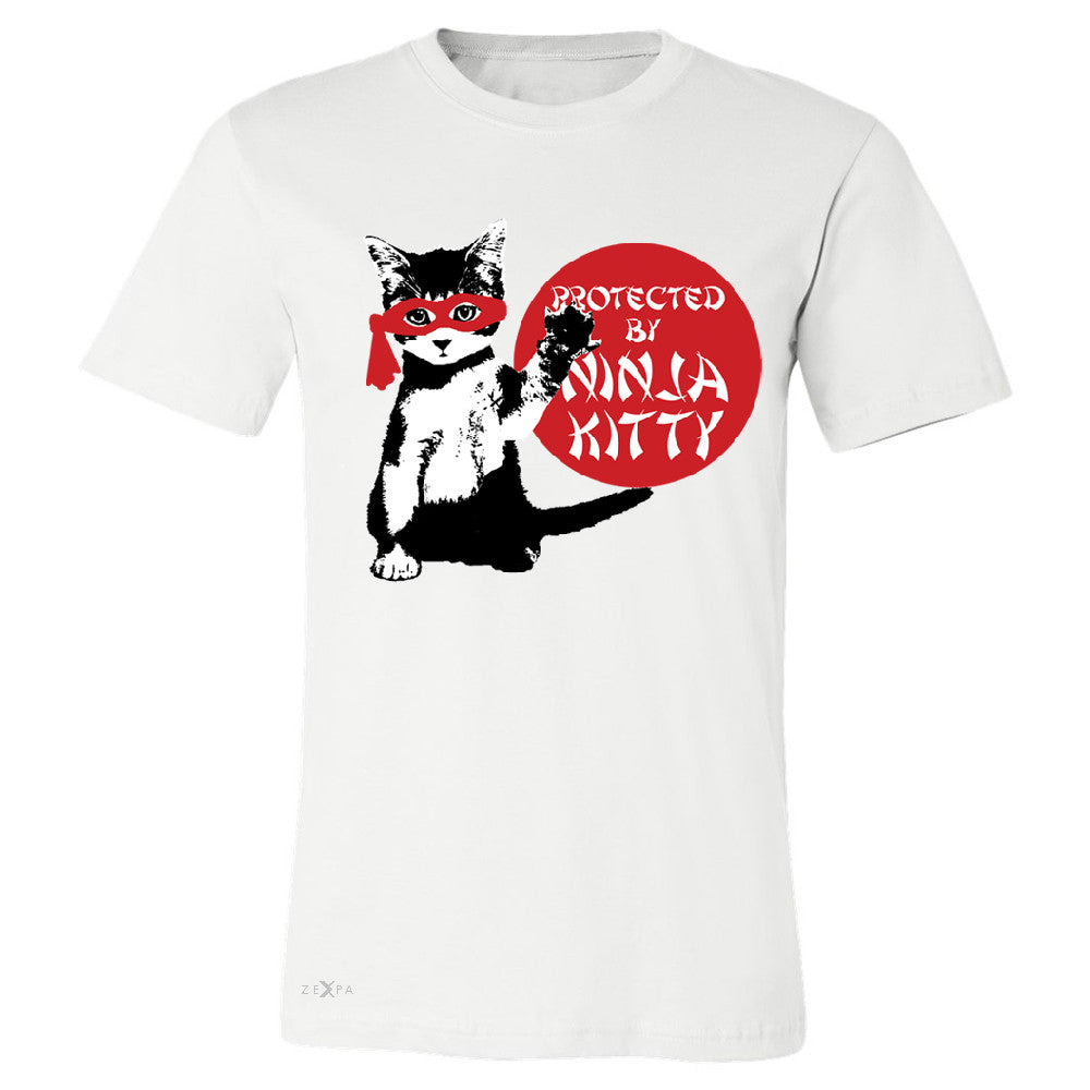 Protected By Ninja Kitty Graphic Men's T-shirt Animal Love Tee - Zexpa Apparel - 6
