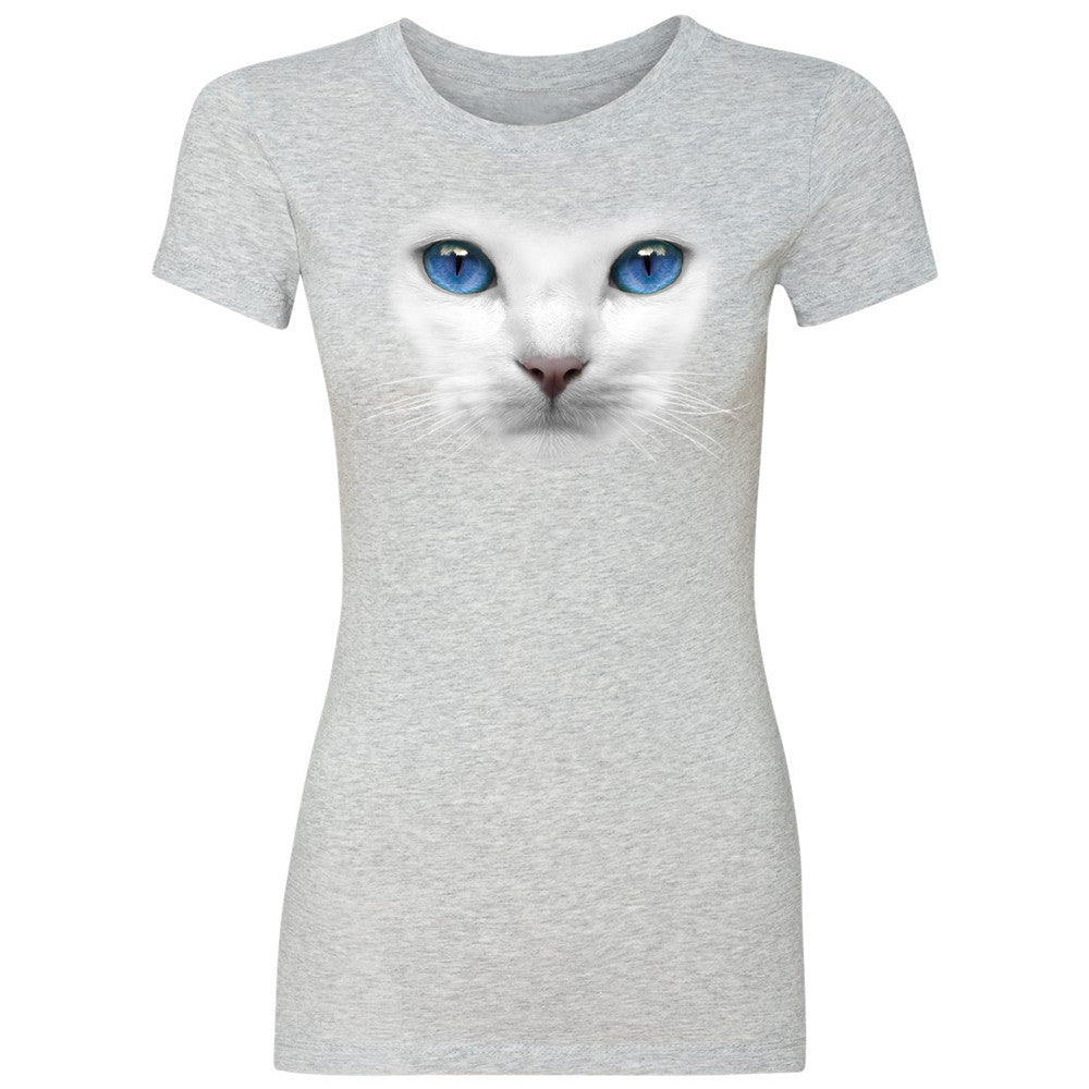 Elegant Cat with Blue Eyes Women's T-shirt Beautiful Look Tee - Zexpa Apparel - 2
