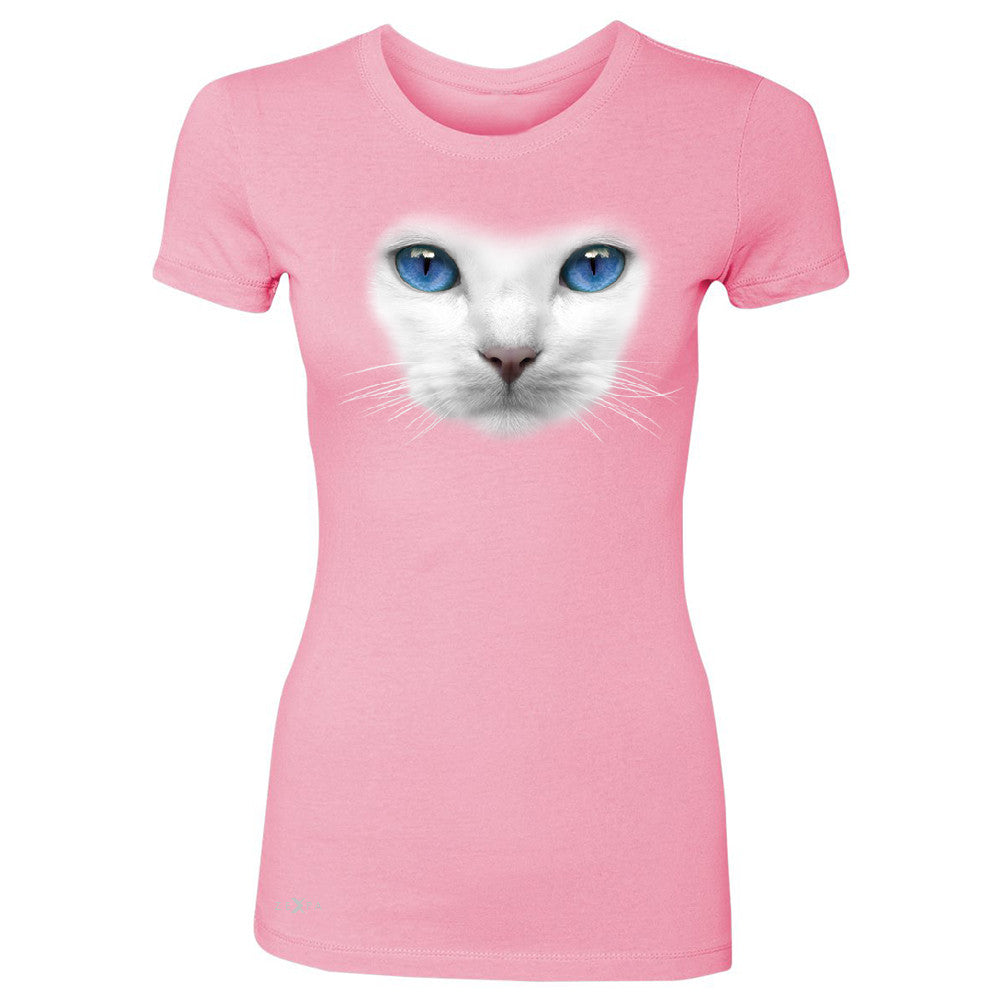 Elegant Cat with Blue Eyes Women's T-shirt Beautiful Look Tee - Zexpa Apparel - 3