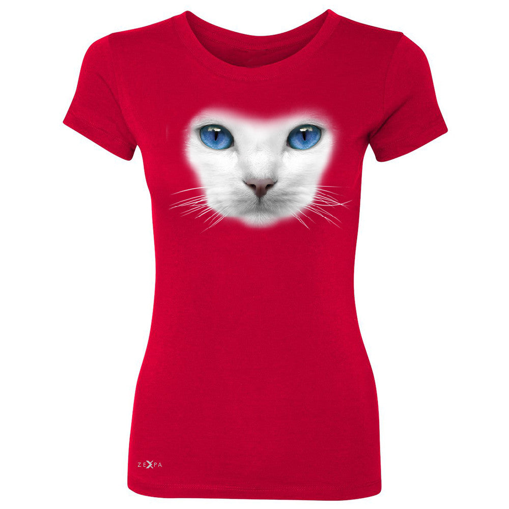 Elegant Cat with Blue Eyes Women's T-shirt Beautiful Look Tee - Zexpa Apparel - 4
