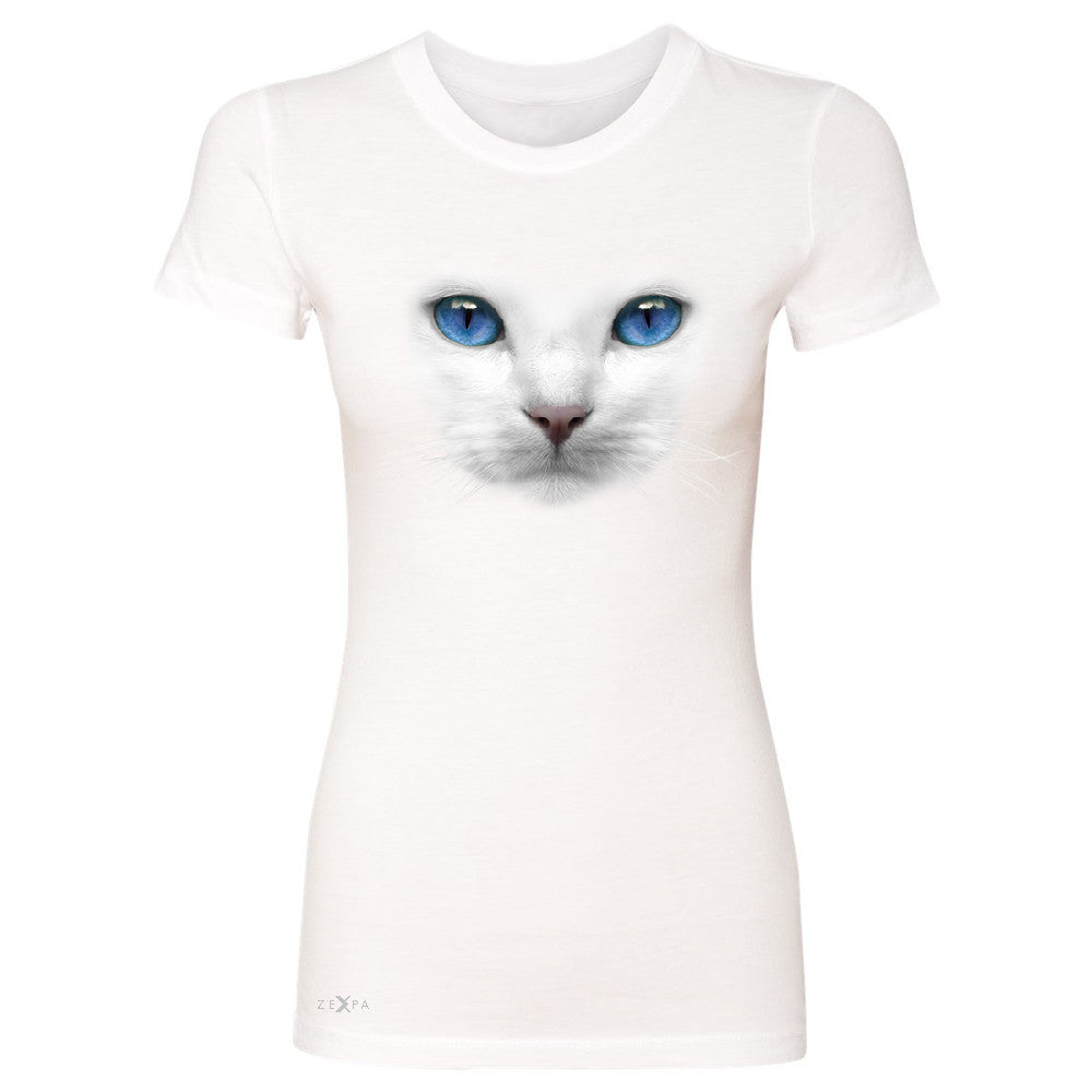 Elegant Cat with Blue Eyes Women's T-shirt Beautiful Look Tee - Zexpa Apparel - 5