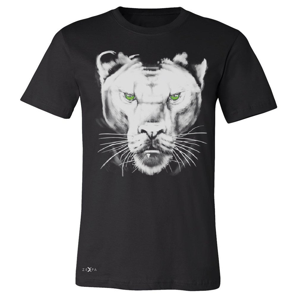 Majestic Panter with Green Eyes Men's T-shirt Wild Animal Tee - Zexpa Apparel - 1