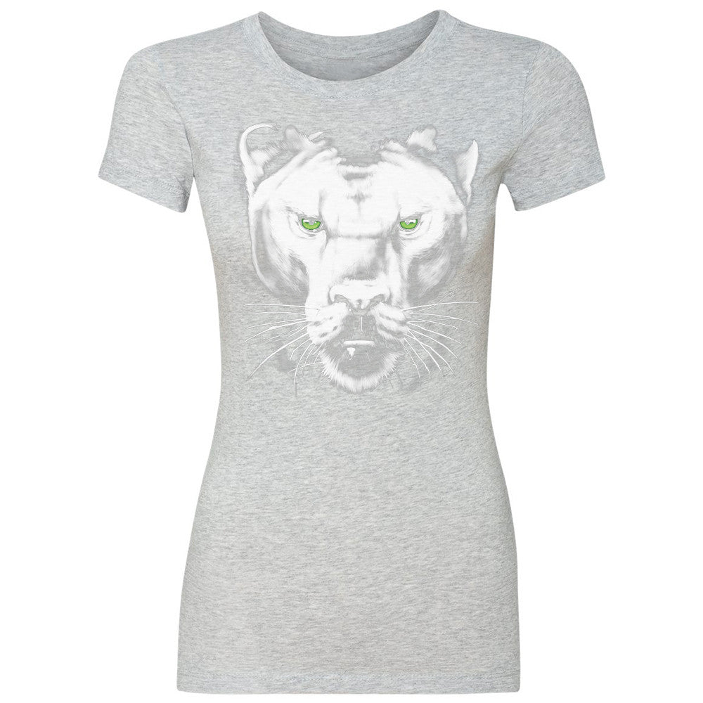 Majestic Panter with Green Eyes Women's T-shirt Wild Animal Tee - Zexpa Apparel - 2