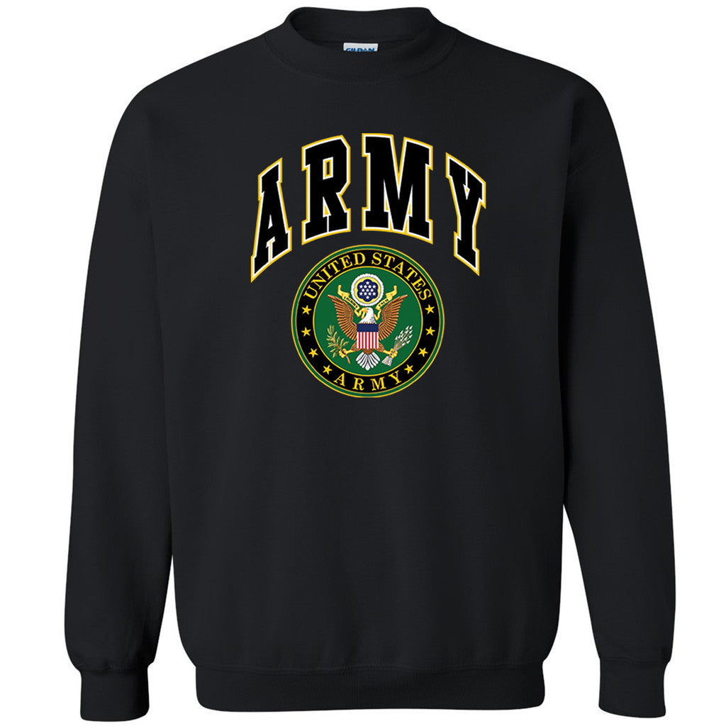 US Army Licensed Eagle Unisex Crewneck US Army Veteran USA flag Sweatshirt - Zexpa Apparel