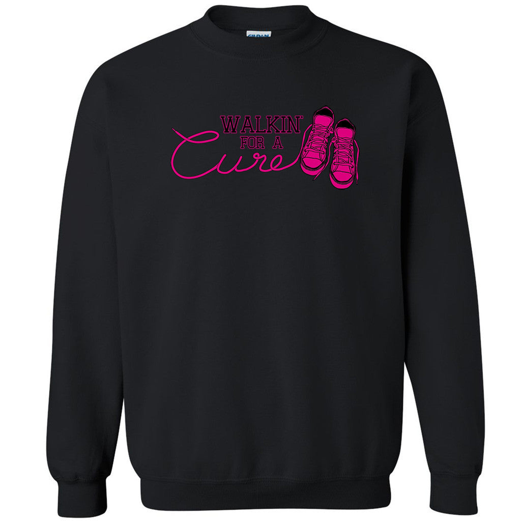 Walf for A Cure Unisex Crewneck Breast Cancer Awareness Month Sweatshirt - Zexpa Apparel