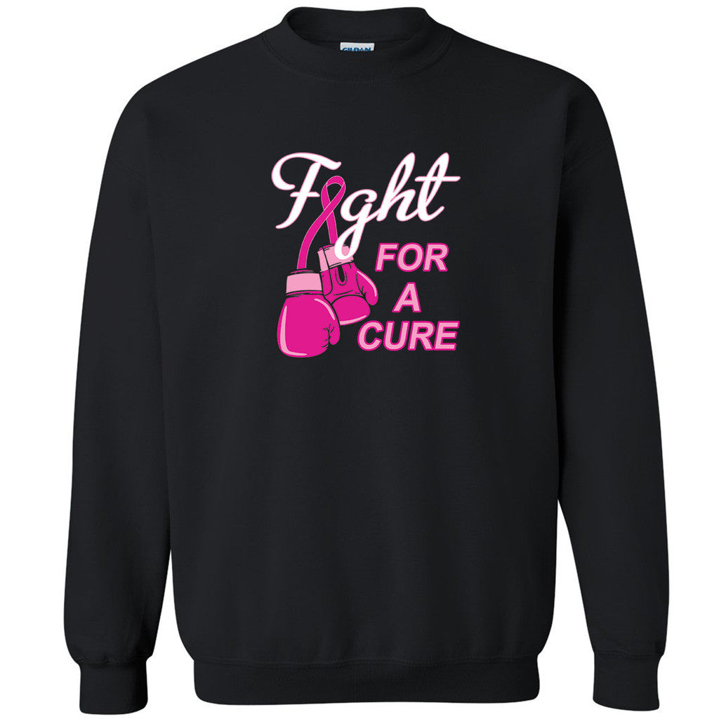 Fight For a Cure Unisex Crewneck Breast Cancer Awareness Run Sweatshirt - Zexpa Apparel