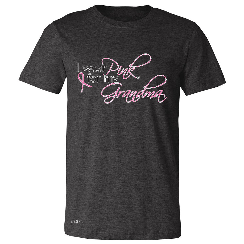 I Wear Pink For My Grandma Men's T-shirt Breast Cancer October Tee - Zexpa Apparel - 2