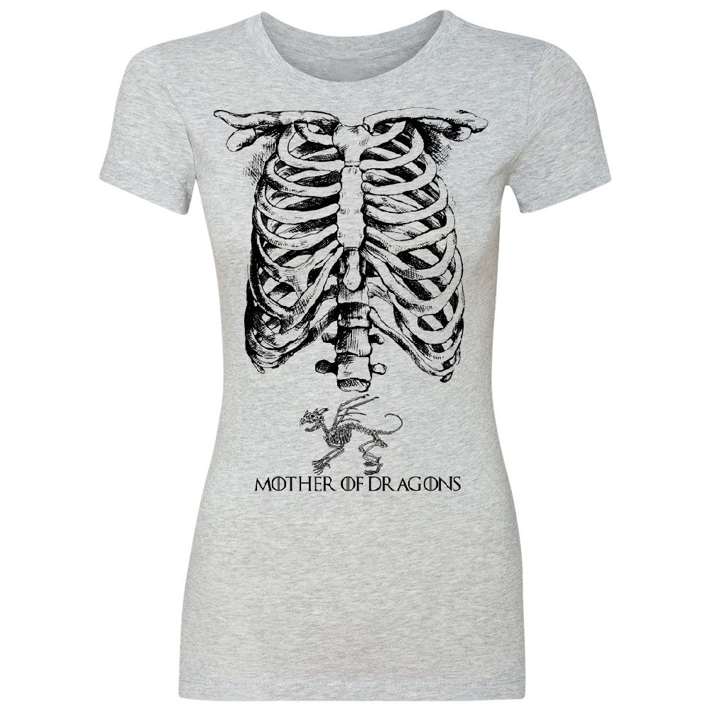 Zexpa Apparelâ„¢ Mother Of Dragons X-Ray Rib Cage Women's T-shirt Pregnant Halloween Costume Got Throny Tee - Zexpa Apparel Halloween Christmas Shirts