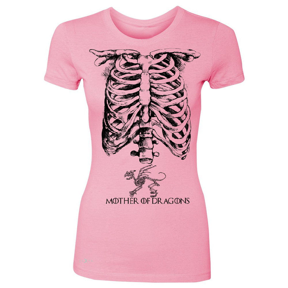 Zexpa Apparelâ„¢ Mother Of Dragons X-Ray Rib Cage Women's T-shirt Pregnant Halloween Costume Got Throny Tee - Zexpa Apparel Halloween Christmas Shirts