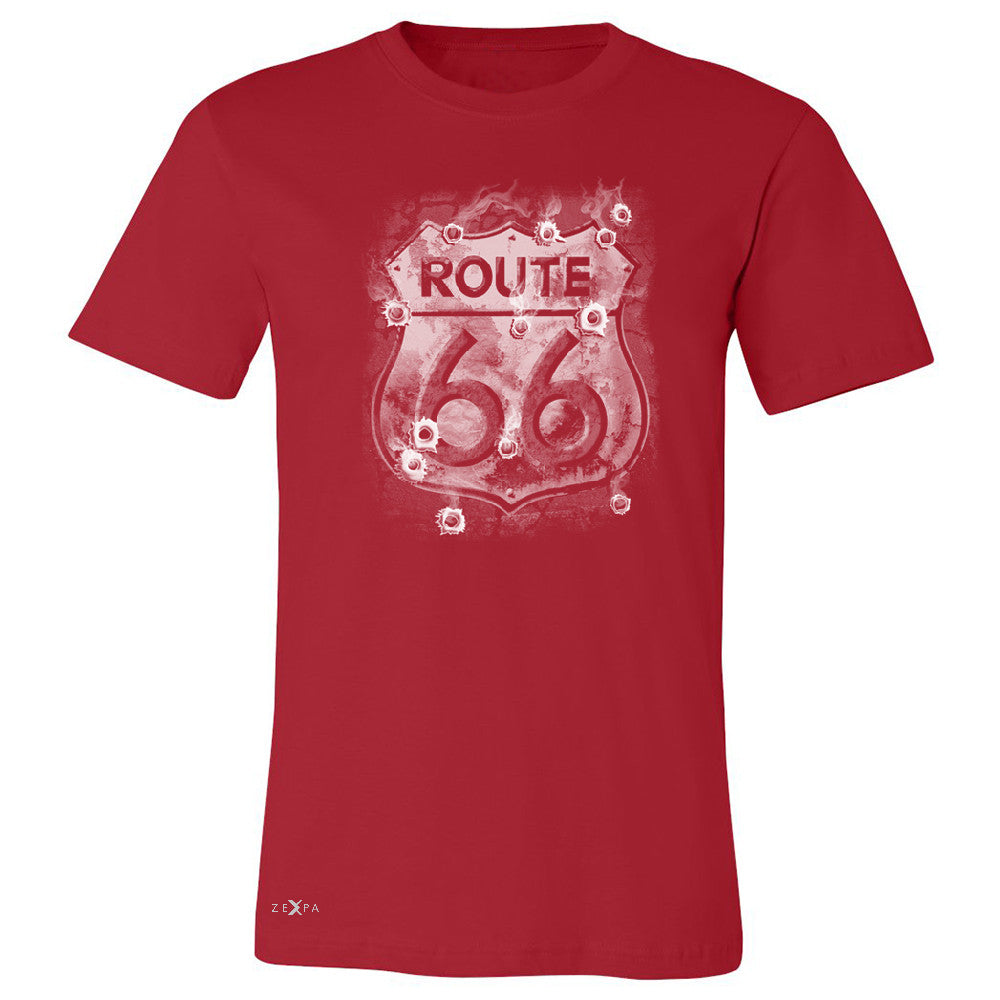 Route 66 Bullet Holes Unisex - Men's T-shirt Highway Sign Tee - Zexpa Apparel - 5