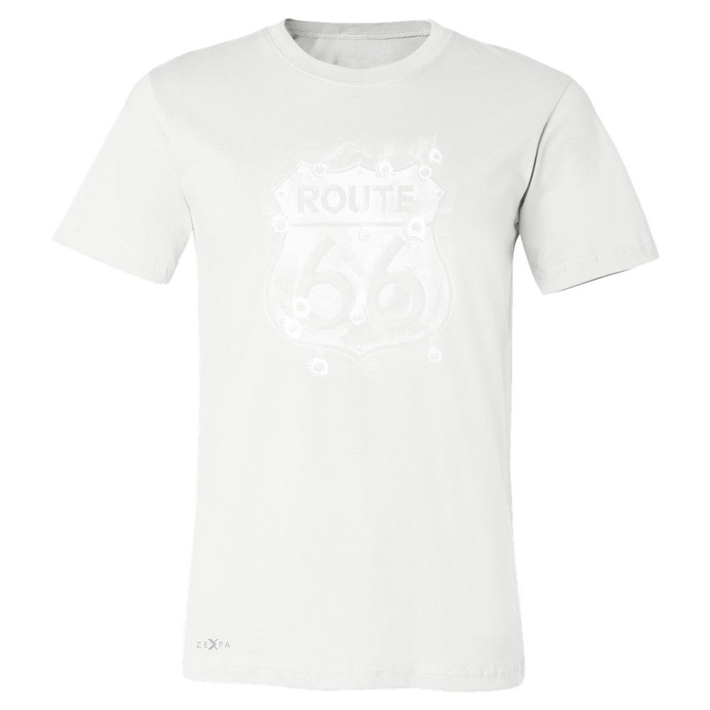 Route 66 Bullet Holes Unisex - Men's T-shirt Highway Sign Tee - Zexpa Apparel - 6