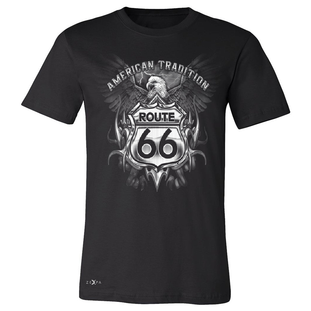 Route 66 American Traditon Eagle Unisex - Men's T-shirt Biker Tee - Zexpa Apparel - 1