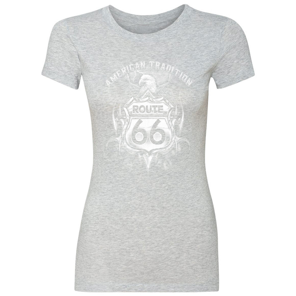 Route 66 American Traditon Eagle Biker - Women's T-shirt Biker Tee - Zexpa Apparel - 2