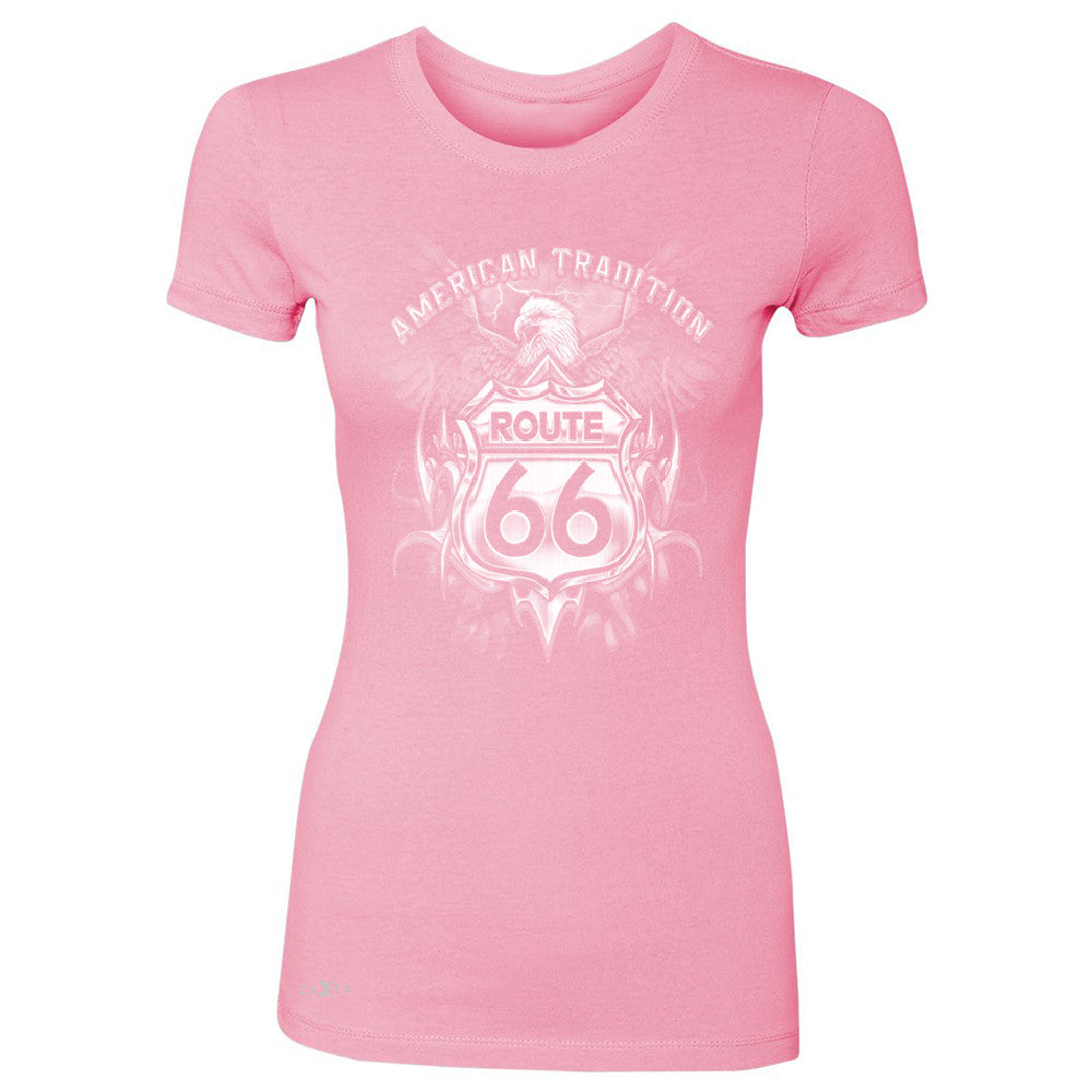 Route 66 American Traditon Eagle Biker - Women's T-shirt Biker Tee - Zexpa Apparel - 3