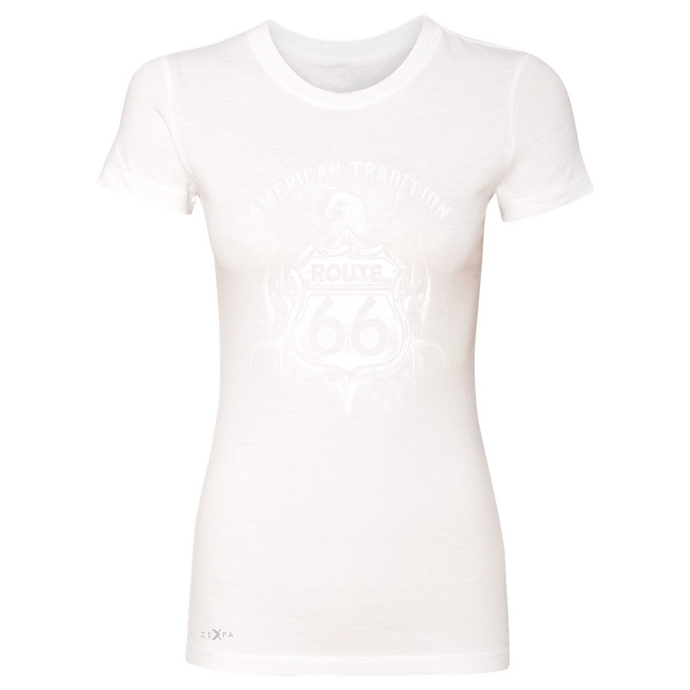 Route 66 American Traditon Eagle Biker - Women's T-shirt Biker Tee - Zexpa Apparel - 5