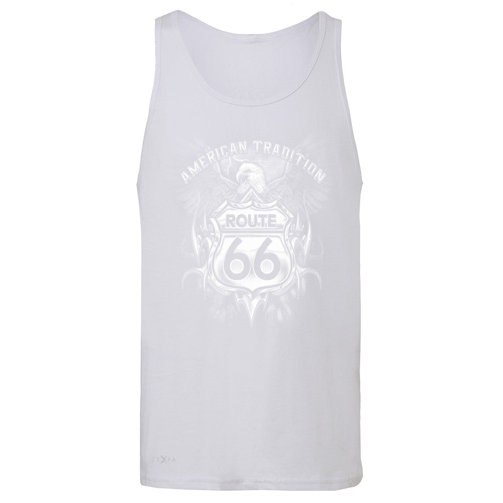 Route 66 American Traditon Eagle Biker - Men's Jersey Tank Biker Sleeveless - Zexpa Apparel - 6