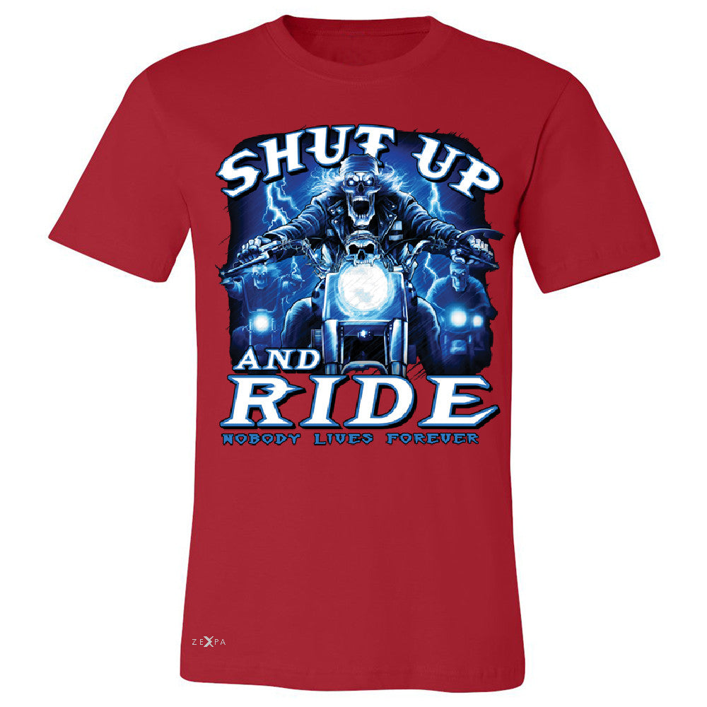 Shut Up and Ride Nobody Lives Forever Men's T-shirt Skeleton Tee - Zexpa Apparel - 5