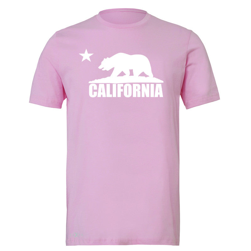 California Bear White Star Men's T-shirt State Flag Cali CA Tee - Zexpa Apparel Halloween Christmas Shirts