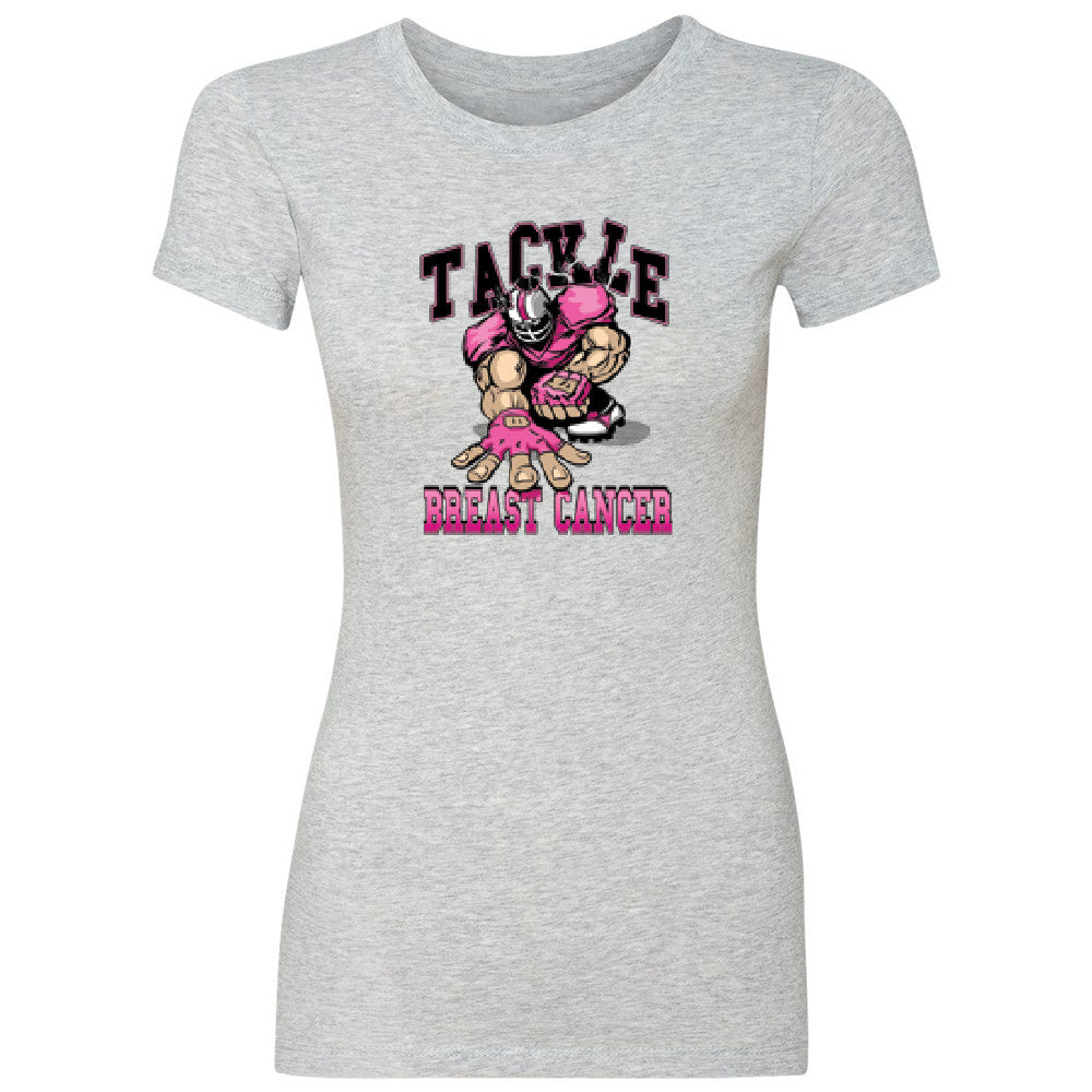 Tackle Breast Cancer Women's T-shirt Breast Cancer Awareness Tee - Zexpa Apparel - 2