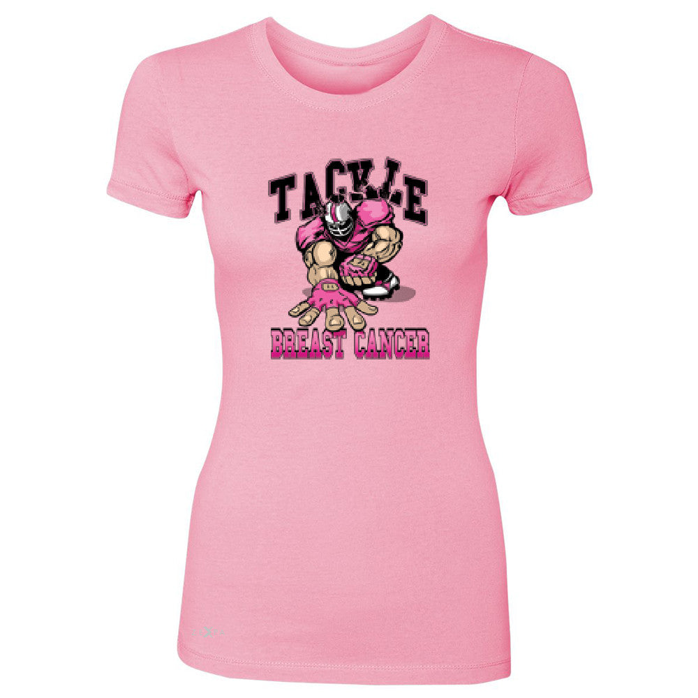 Tackle Breast Cancer Women's T-shirt Breast Cancer Awareness Tee - Zexpa Apparel - 3