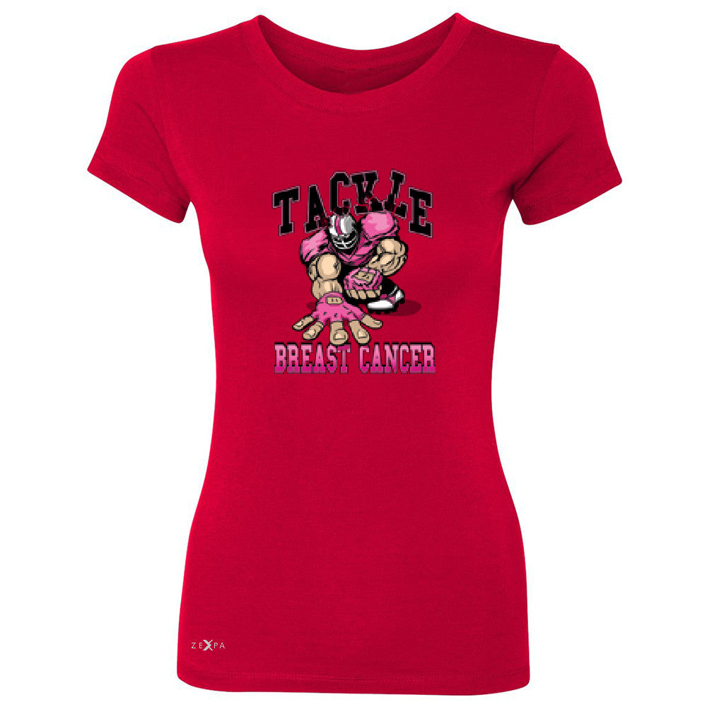 Tackle Breast Cancer Women's T-shirt Breast Cancer Awareness Tee - Zexpa Apparel - 4