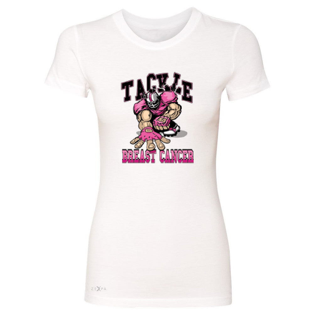 Tackle Breast Cancer Women's T-shirt Breast Cancer Awareness Tee - Zexpa Apparel - 5