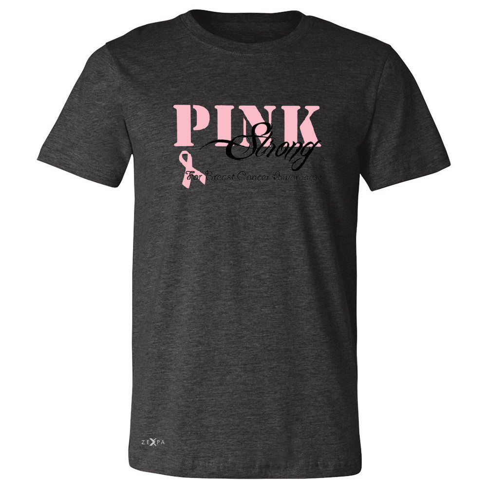 Pink Strong for Breast Cancer Awareness Men's T-shirt October Tee - Zexpa Apparel - 2