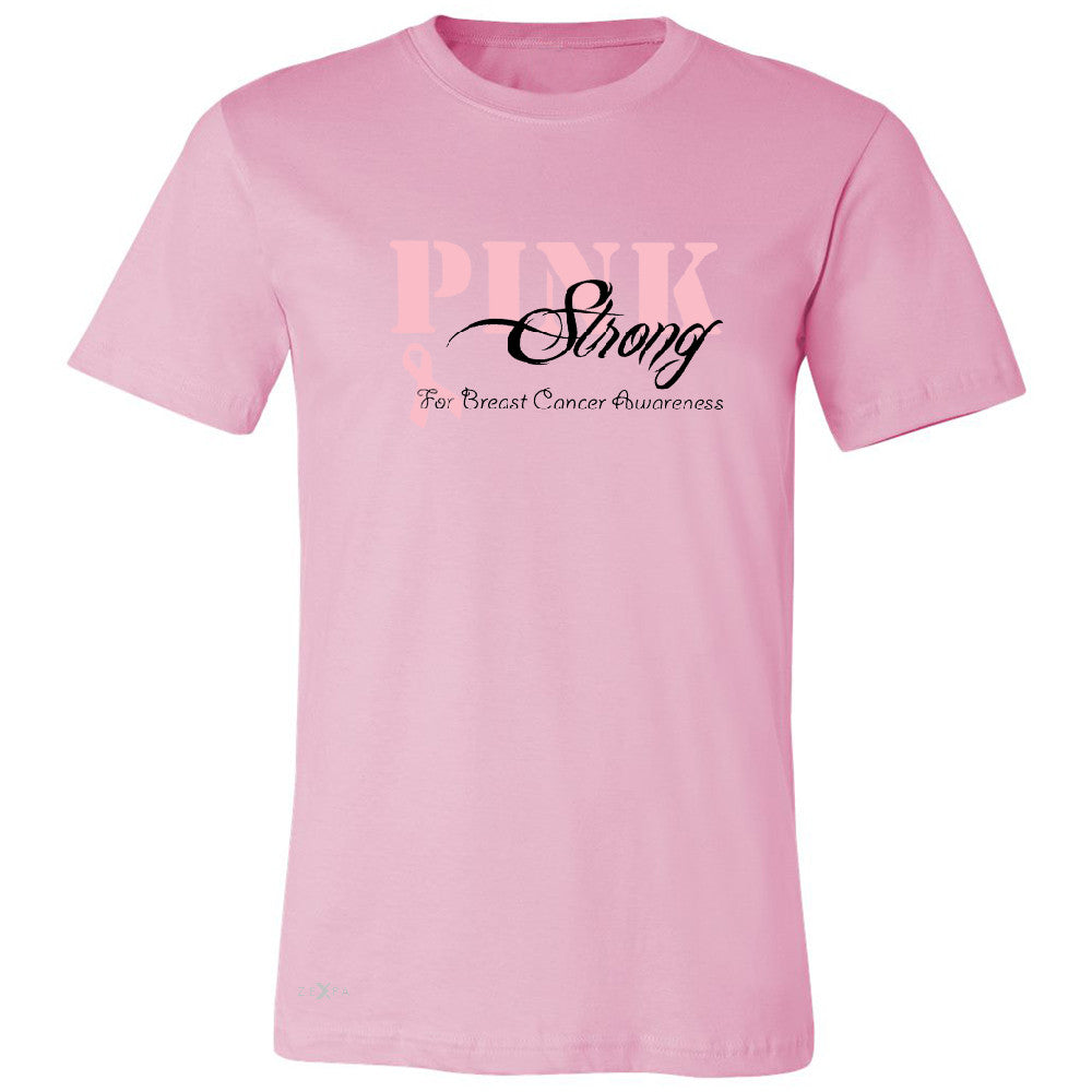 Pink Strong for Breast Cancer Awareness Men's T-shirt October Tee - Zexpa Apparel - 4