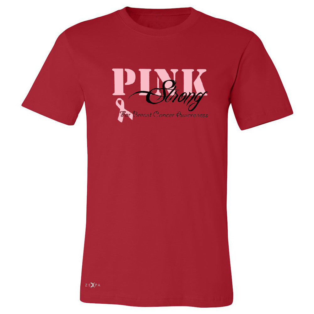 Pink Strong for Breast Cancer Awareness Men's T-shirt October Tee - Zexpa Apparel - 5