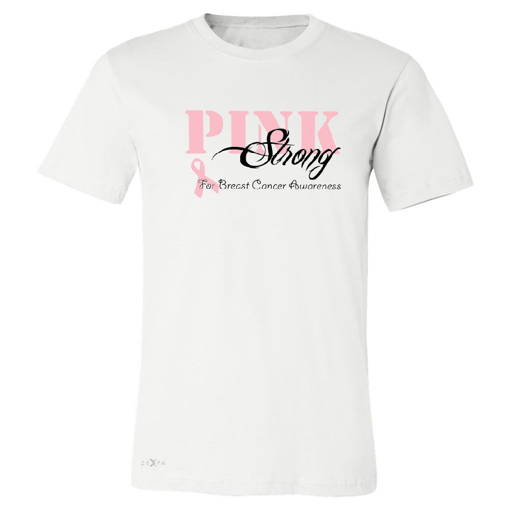 Pink Strong for Breast Cancer Awareness Men's T-shirt October Tee - Zexpa Apparel - 6