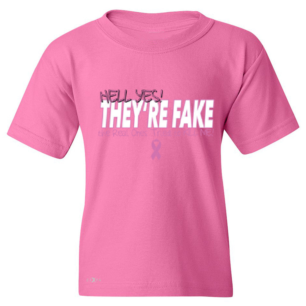 Zexpa Apparelâ„¢ Hell Yes They Are Fake Youth T-shirt Real Ones Tried To Kill Me Tee - Zexpa Apparel Halloween Christmas Shirts