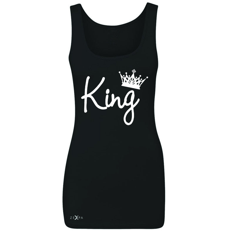 King - He is my King Women's Tank Top Couple Matching Valentines Sleeveless - Zexpa Apparel - 1