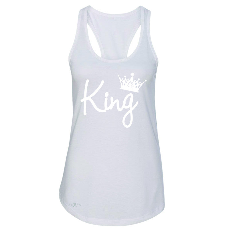 King - He is my King Women's Racerback Couple Matching Valentines Sleeveless - Zexpa Apparel - 4