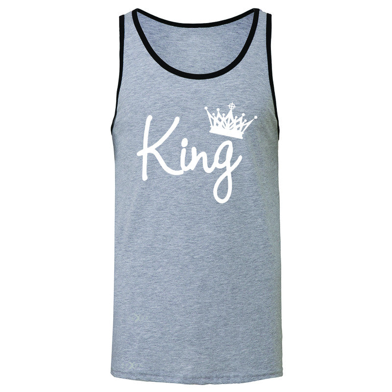 King - He is my King Men's Jersey Tank Couple Matching Valentines Sleeveless - Zexpa Apparel - 2