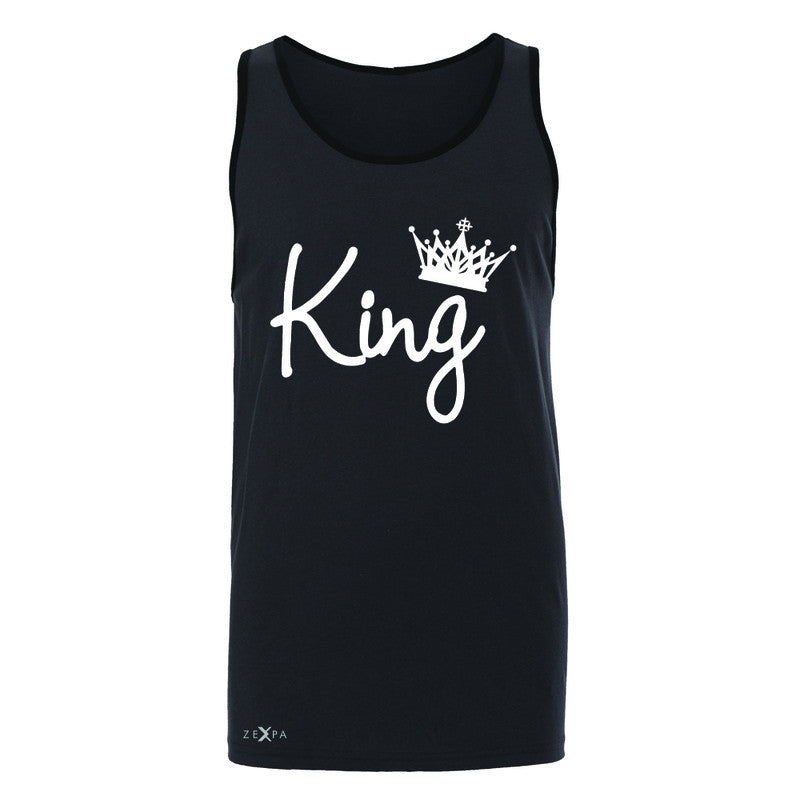 King - He is my King Men's Jersey Tank Couple Matching Valentines Sleeveless - Zexpa Apparel - 3