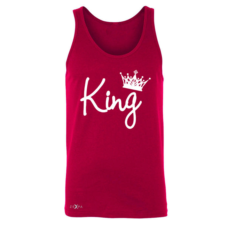 King - He is my King Men's Jersey Tank Couple Matching Valentines Sleeveless - Zexpa Apparel - 4