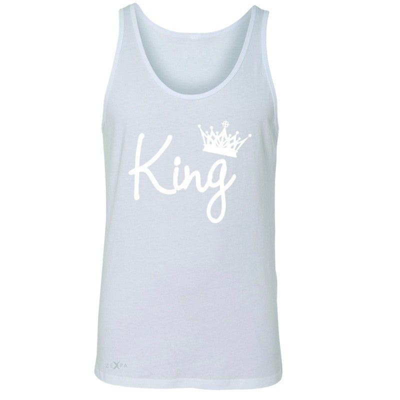 King - He is my King Men's Jersey Tank Couple Matching Valentines Sleeveless - Zexpa Apparel - 5