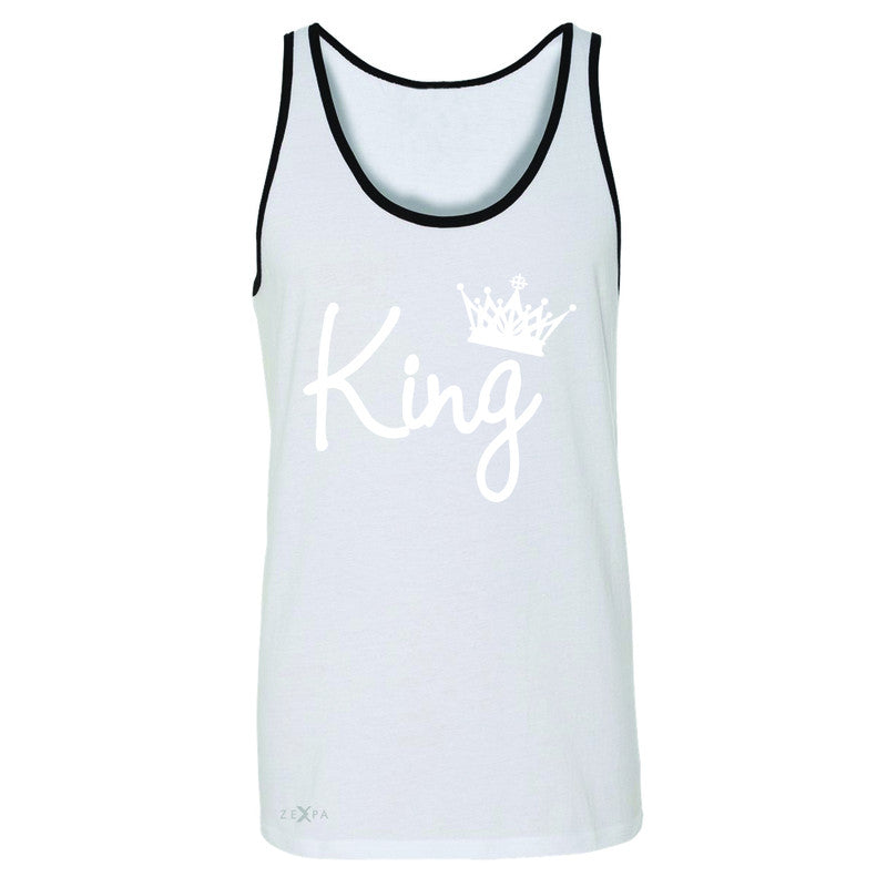 King - He is my King Men's Jersey Tank Couple Matching Valentines Sleeveless - Zexpa Apparel - 6
