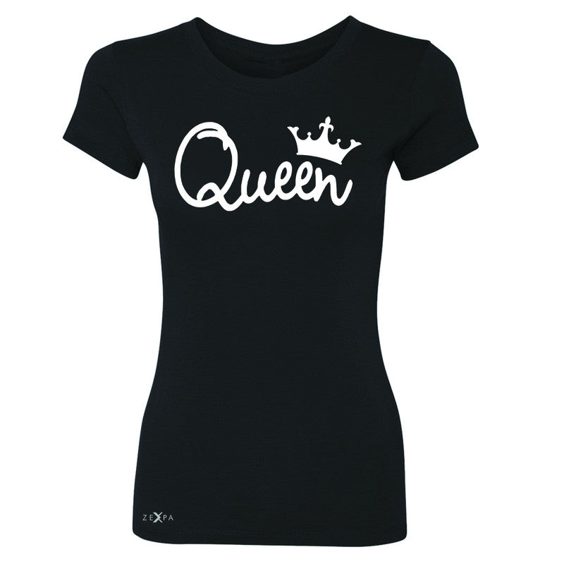 Queen - She is my Queen Women's T-shirt Couple Matching Valentines Tee - Zexpa Apparel - 1