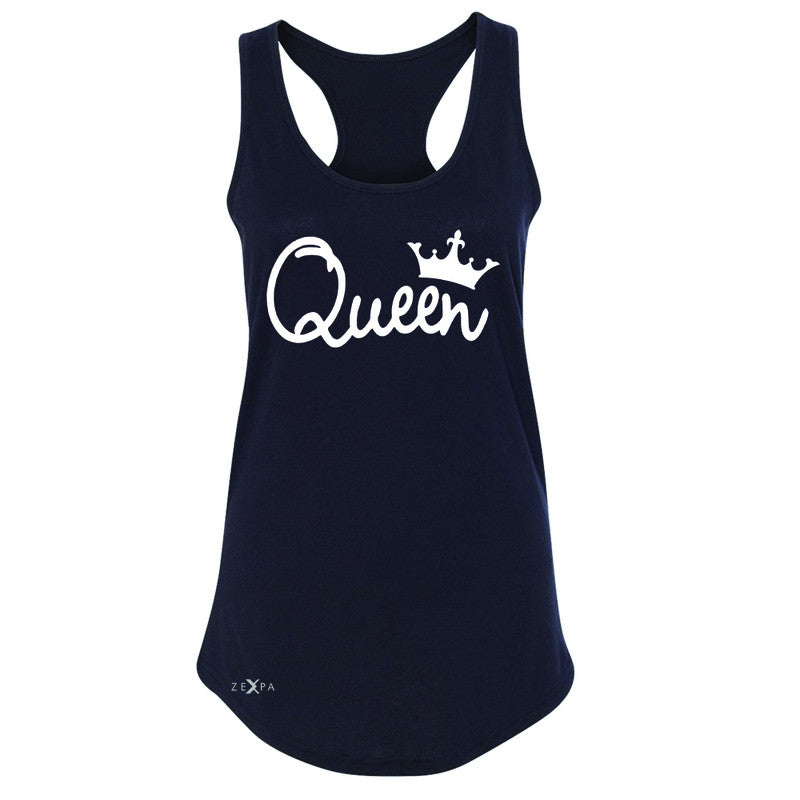 Queen - She is my Queen Women's Racerback Couple Matching Valentines Sleeveless - Zexpa Apparel - 1